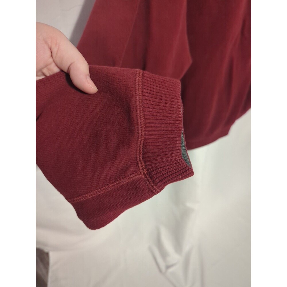 Tommy Bahama Men’s Sweater Solid Burgundy Red Cotton V Neck XL Read Description - Picture 11 of 13